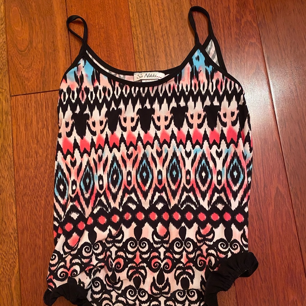 Girls flowy tank